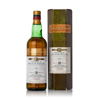 View full screen - View 1 of Lot 5029. Port Ellen Douglas Laing Old Malt Cask 19 Year Old 50.0 abv 1981 (1 BT70).