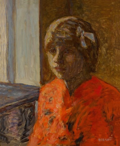 View full screen - View 1 of Lot 254. Torse ou Marthe Bonnard en corsage rouge.