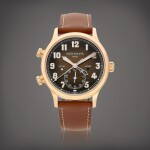 Calatrava Pilot Travel Time, Reference 5524 | A pink gold dual time zone wristwatch with date and day and night indication, Circa 2020 | 百達翡麗 | CALATRAVA PILOT TRAVEL TIME 型號5524 | 粉紅金兩地時間腕錶,備日期及晝夜顯示,約2020年製