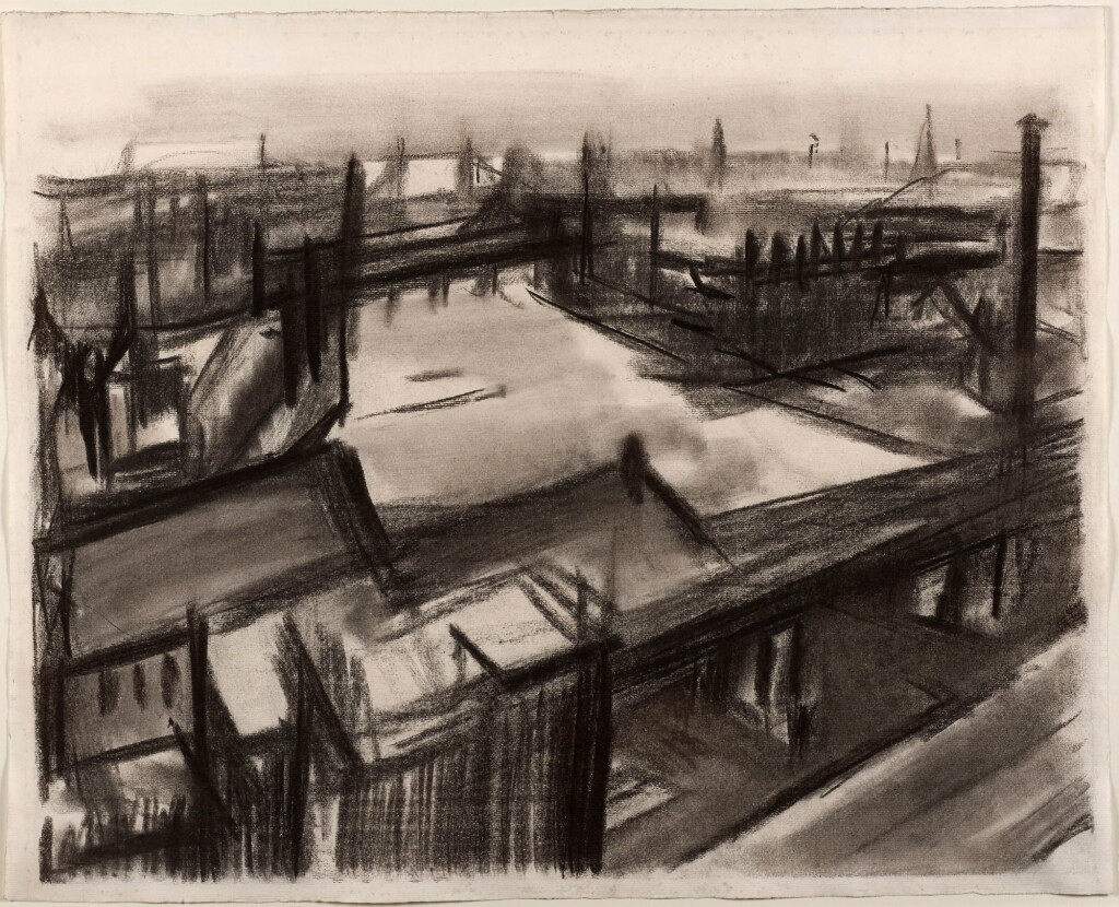 View full screen - View 1 of Lot 44. DAVID BOMBERG | TOWER BRIDGE.