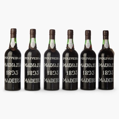 View full screen - View 1 of Lot 593. Madeira, Malvasia 1895 Pereira d’Oliveira (6 BT).