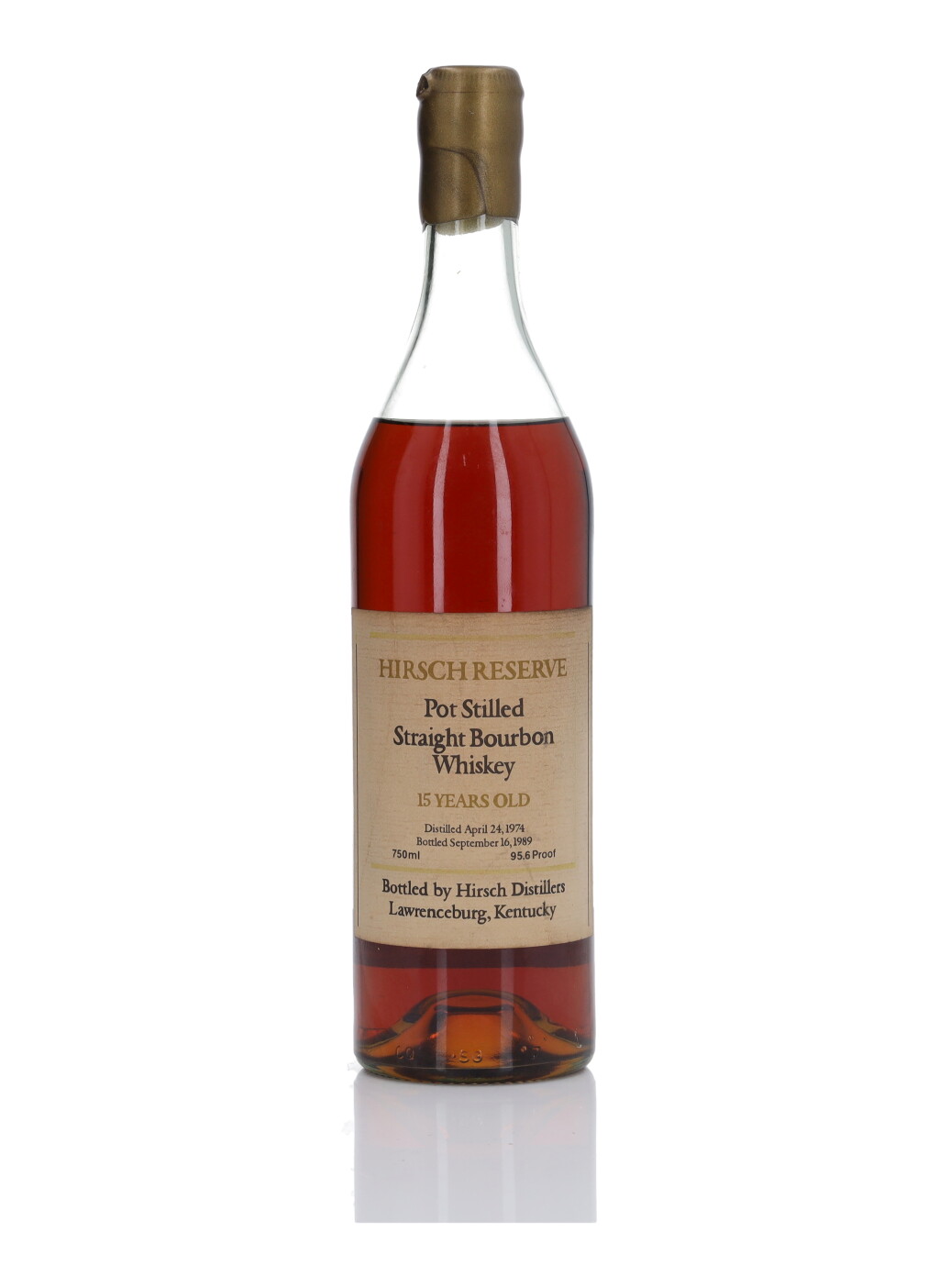 View full screen - View 1 of Lot 1001. A.H. Hirsch Reserve 15 Year Old 95.6 Proof 1974 (1 Bottle 75cl).