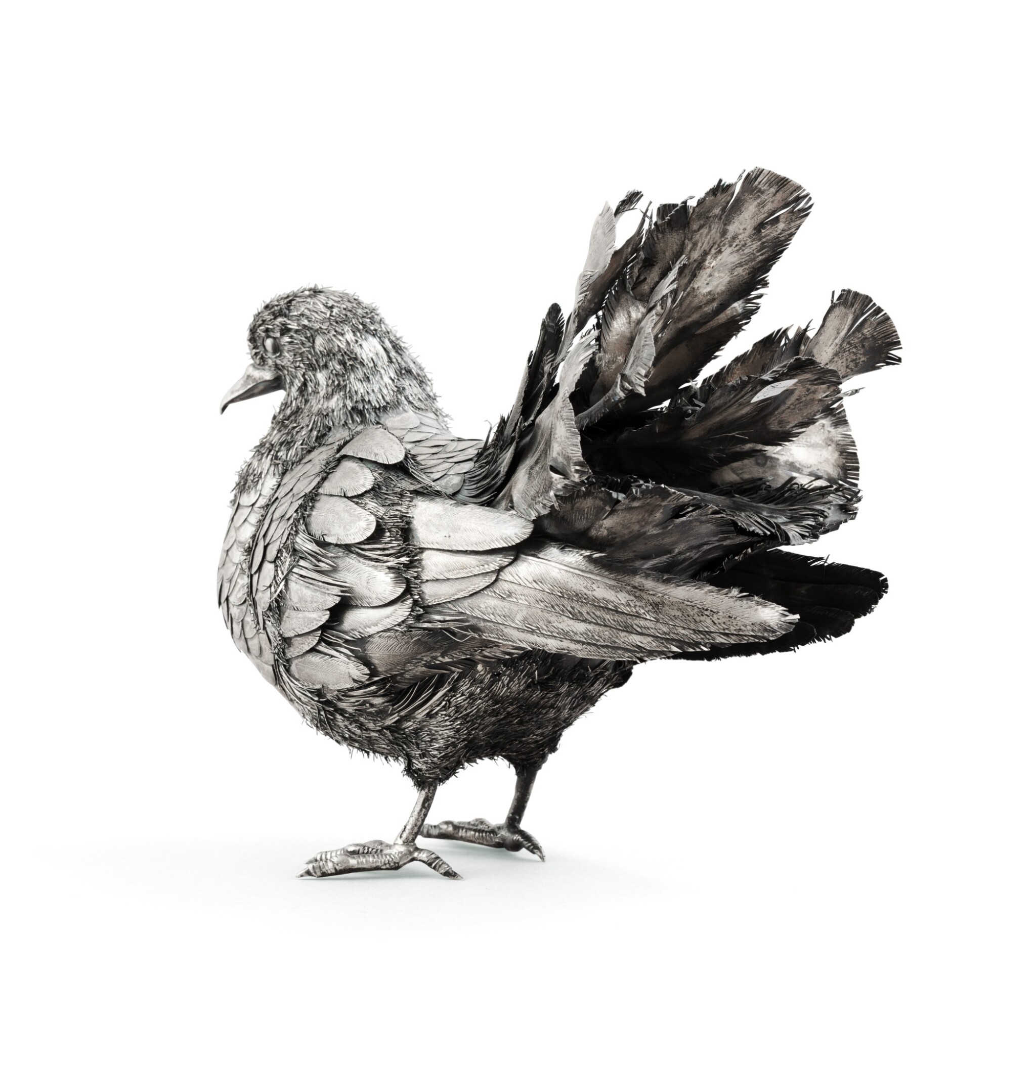 An Italian Silver Peacock Pigeon Buccellati Milan Circa 1990 Pigeon Paon En Argent Par Buccellati Milan Vers 1990 Style Paris Silver Gold Boxes And Fans 21 Sotheby S An Italian Silver Peacock Pigeon Buccellati Milan Circa 1990 Pigeon Paon En Argent Par Buccellati Milan Vers 1990 Style Paris Silver Gold Boxes And Fans 21 Sotheby S