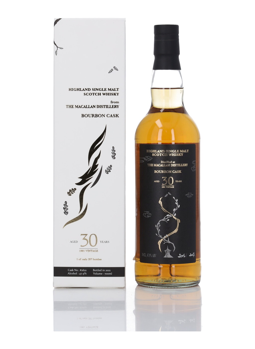 View full screen - View 1 of Lot 37. Macallan Tassei Group 30 Year Old Cask #2621 47.9 abv 1991 (1 Bottle 70cl).