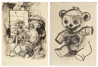 View full screen - View 1 of Lot 127. JAKE AND DINOS CHAPMAN | MY GIANT COLOURING BOOK.