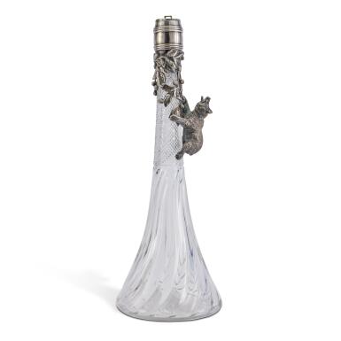 View full screen - View 1 of Lot 112. A Fabergé Silver-Mounted Claret Jug, Moscow, circa 1890.