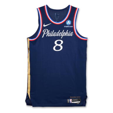 View full screen - View 1 of Lot 29. Paul George Philadelphia 76ers 2025-2026 Game Worn City Edition Jersey | 5 Steals.