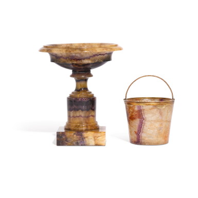 View full screen - View 1 of Lot 85. A Regency blue-john tazza, early 19th century.