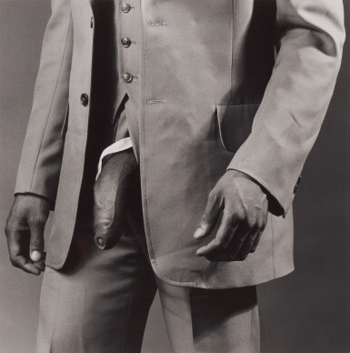 View full screen - View 1 of Lot 41. 'Man in Polyester Suit' (from Z portfolio), 1980.