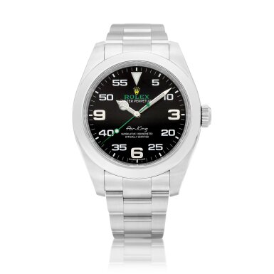 View full screen - View 1 of Lot 8653. Air-King, Reference 116900 | A brand new stainless steel wristwatch with bracelet, Circa 2021 | 勞力士 Air-King 型號116900 | 全新精鋼鏈帶腕錶,約2021年製.