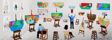 View full screen - View 1 of Lot 578. David Hockney 大衛・霍克尼 | Inside it Opens Up as Well 它也會在內裏打開.