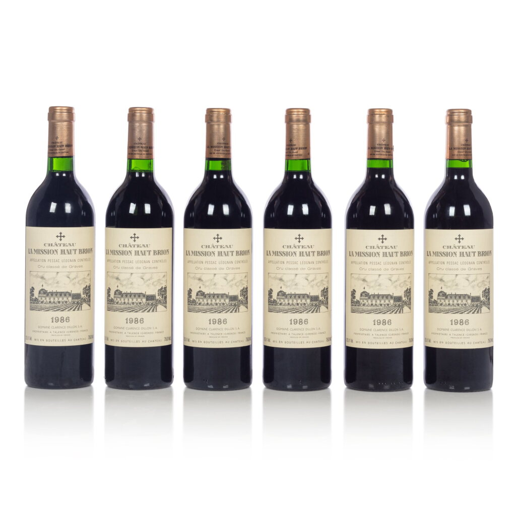View full screen - View 1 of Lot 91. Château La Mission Haut-Brion 1986 (6 BT).