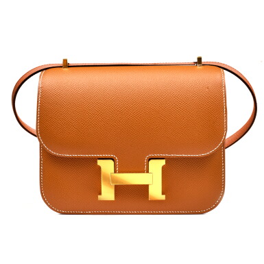 Voir en plein écran - Voir 1 du lot 1136. Gold Epsom Mini Constance 18 Gold Hardware, 2023.
