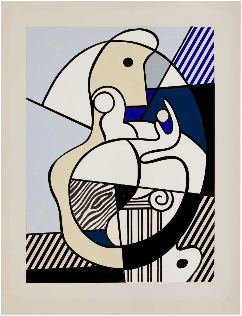 View full screen - View 1 of Lot 334. Homage to Max Ernst (Study).
