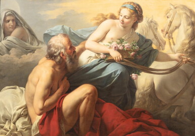 View full screen - View 1 of Lot 92. LOUIS JEAN FRANÇOIS LAGRENÉE | AURORA AND TITHONUS.
