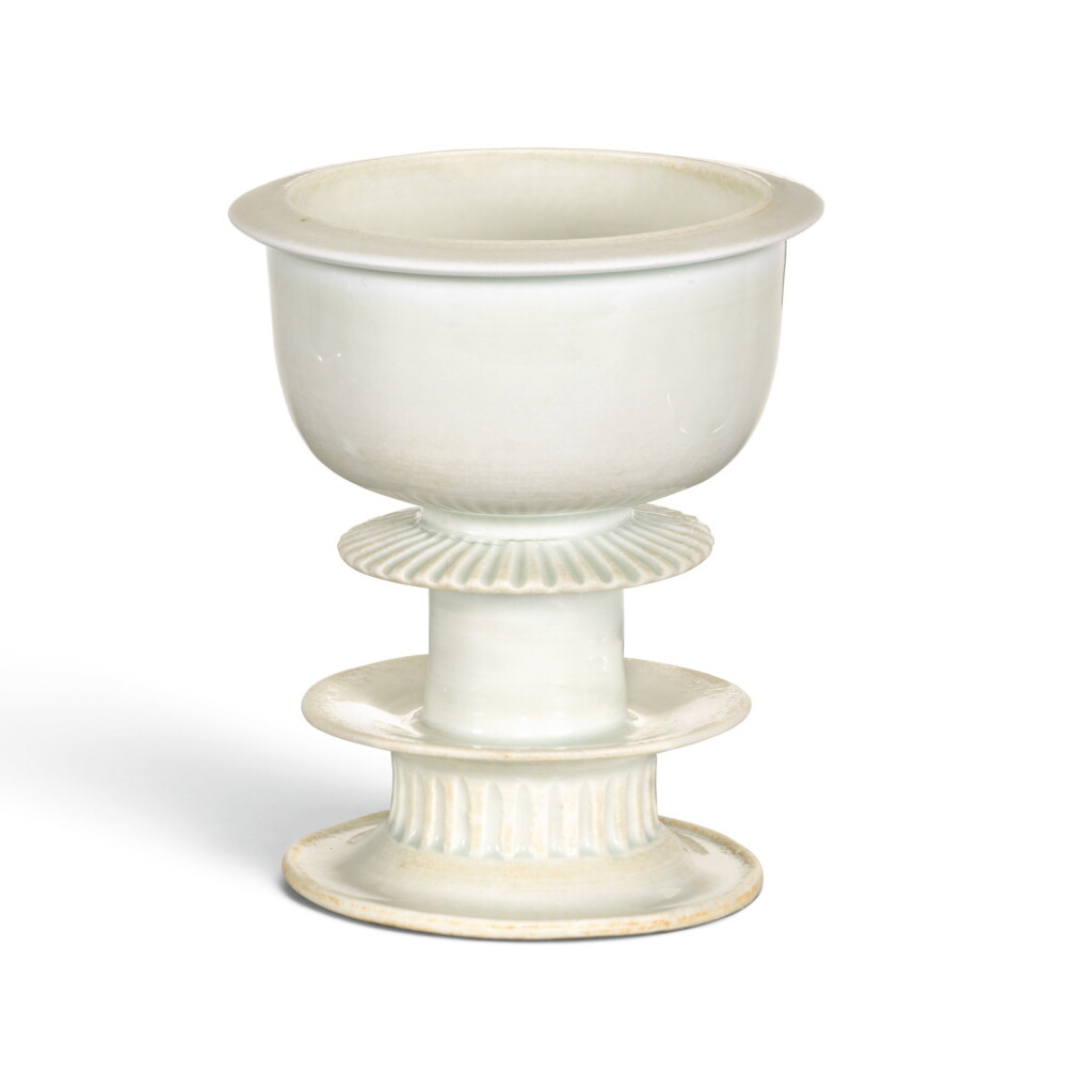 View full screen - View 1 of Lot 361. A 'QINGBAI' LAMP, SONG DYNASTY | 宋 青白釉燈臺.