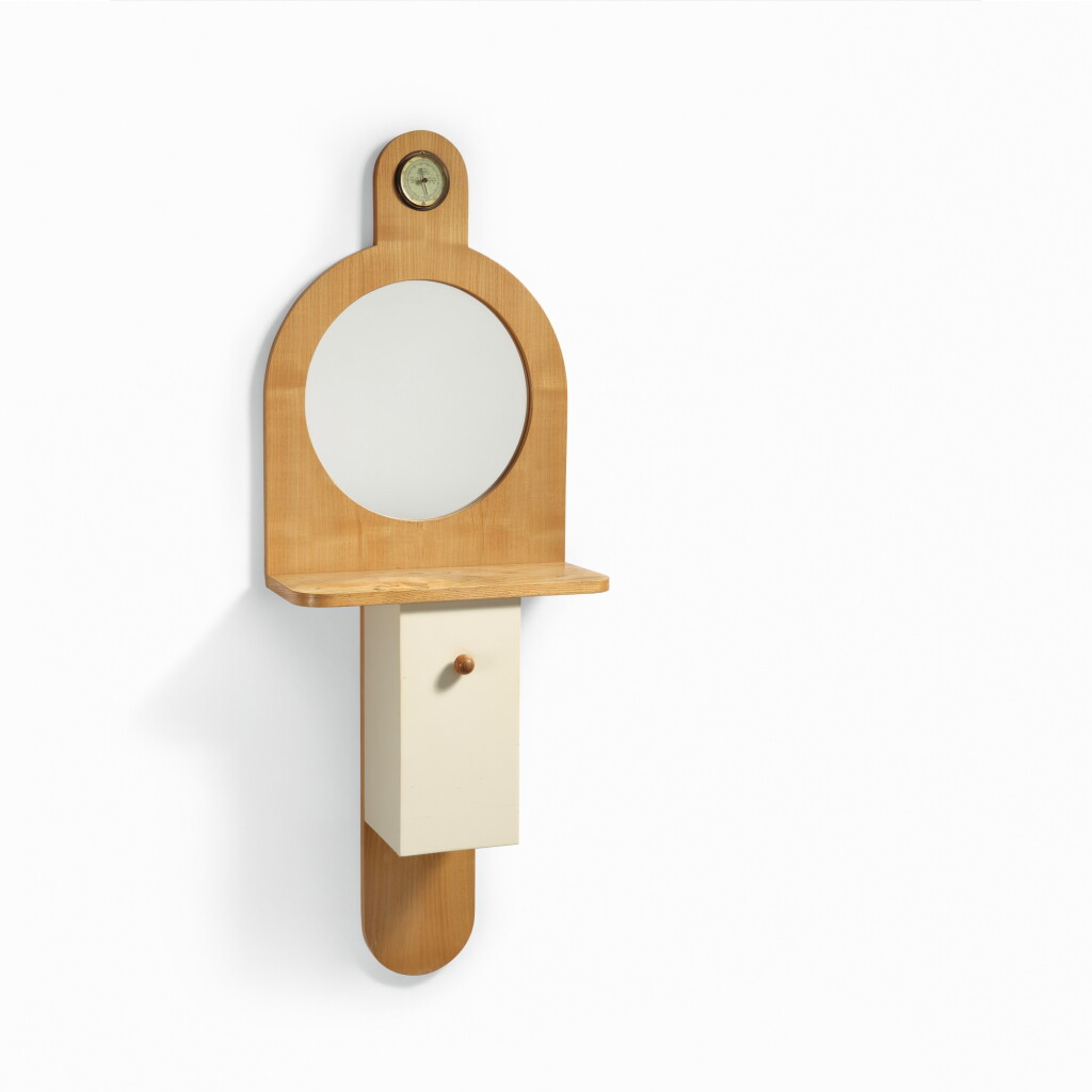 View full screen - View 1 of Lot 151. ETTORE SOTTSASS | “TEMPUS” WALL CABINET.