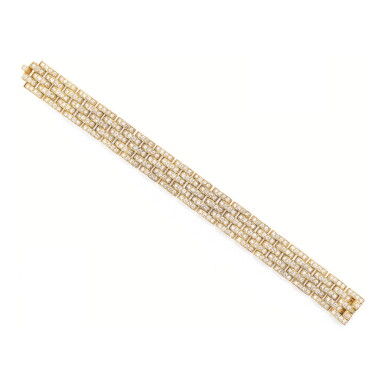 View full screen - View 1 of Lot 140. BRACELET DIAMANTS, "MAILLON PANTHÈRE", CARTIER | DIAMOND BRACELET, 'MAILLON PANTHÈRE', CARTIER.