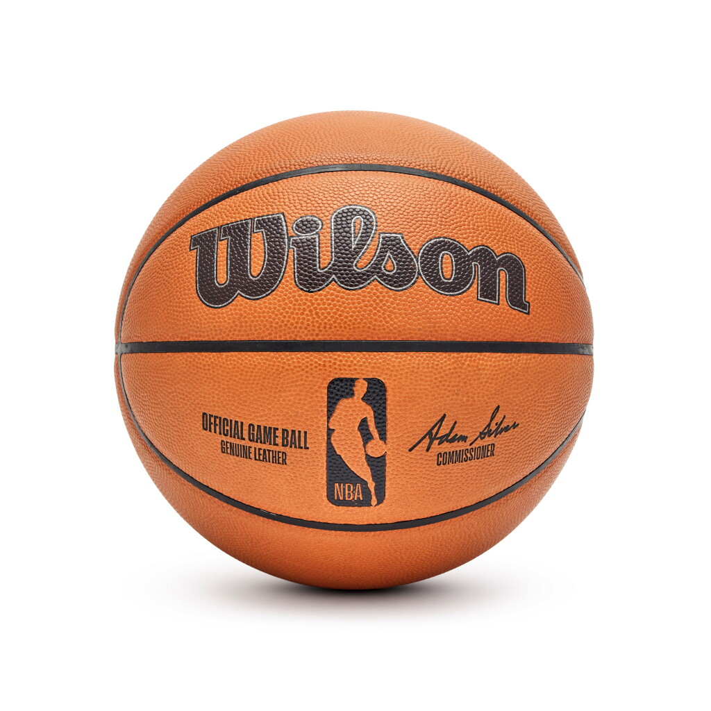 View full screen - View 1 of Lot 245. Game Used 2023-2024 Sacramento Kings Basketball | LeBron James Debut 20th Anniversary.