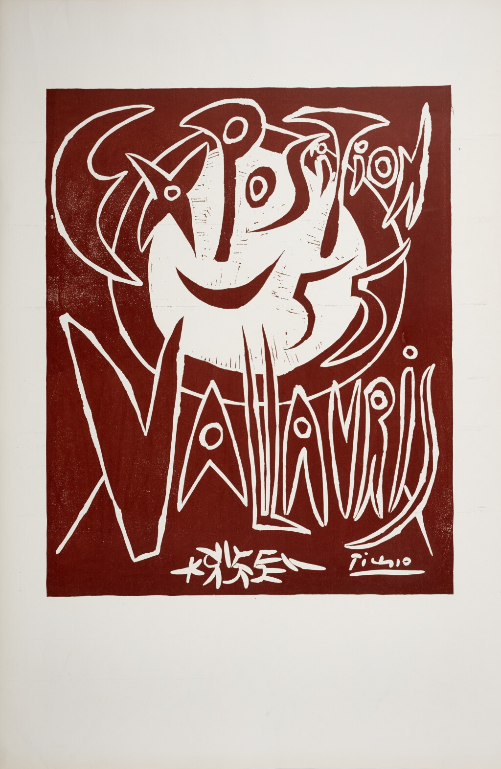 View full screen - View 1 of Lot 124. Exposition 55 Vallauris; with Exposition de Céramiques Vallauris Pâques-1958 and Exposition céramique Vallauris, 1959 (B. 1268, 1279, 1286; Ba. 1032, 1047, 1216).