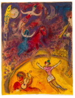 Cirque. 1967. 38 lithographies de Marc Chagall. Tirage à 270 exemplaires sur vélin d'Arches. Bel exemplaire.