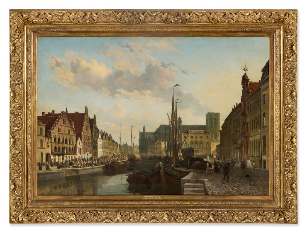 View full screen - View 1 of Lot 197. The River Leie in Ghent.