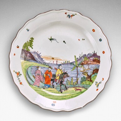 View full screen - View 1 of Lot 43. A Meissen 'Earl of Jersey service'-type dish, Circa 1740.