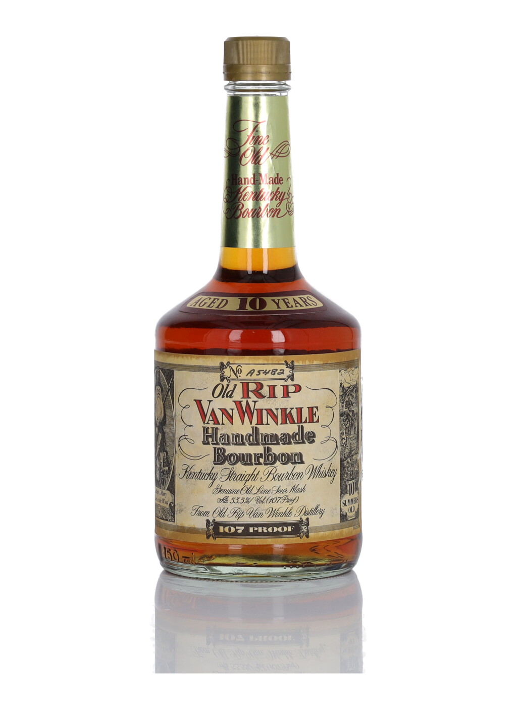 View full screen - View 1 of Lot 141. Old Rip Van Winkle 10 Year Old 107 Proof NV (1 Bottle 75cl).