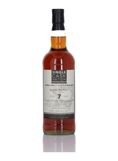 View full screen - View 1 of Lot 73. Glen Moray Single Cask Nation 7 Year Old 58.8 abv NV (1 Bottle 75cl).