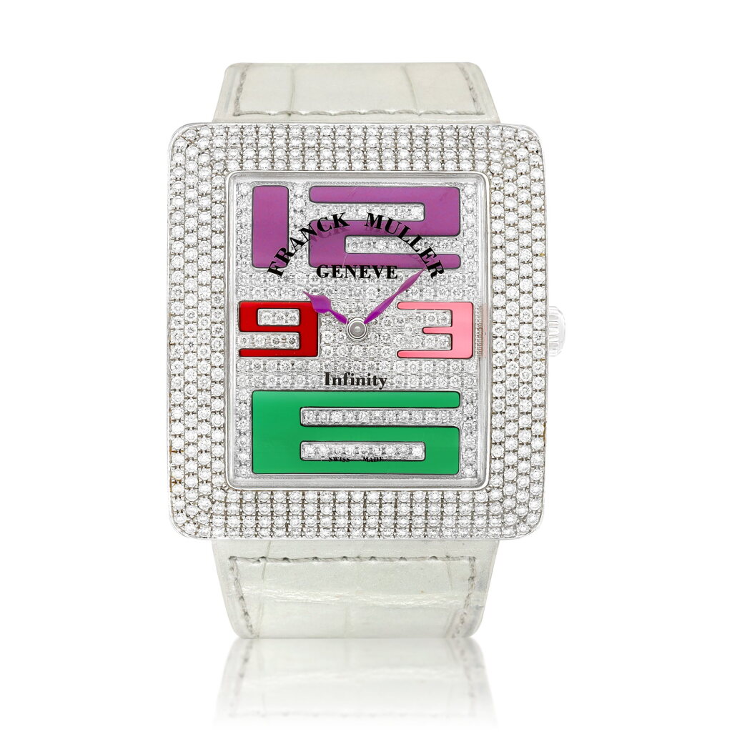 View full screen - View 1 of Lot 8634. Infinity Color Dreams, Reference 3740 QZ COL DRM | A D4 CD A white gold and diamond-set wristwatch, Circa 2011 | Infinity Color Dreams 型號3740 QZ COL DRM | A D4 CD 白金鑲鑽石腕錶,約2011.