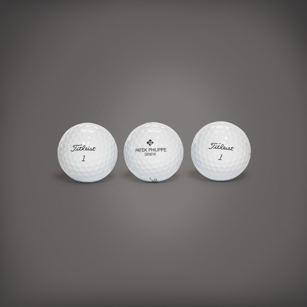 View full screen - View 1 of Lot 92. Set of three golf balls | Circa 2018.