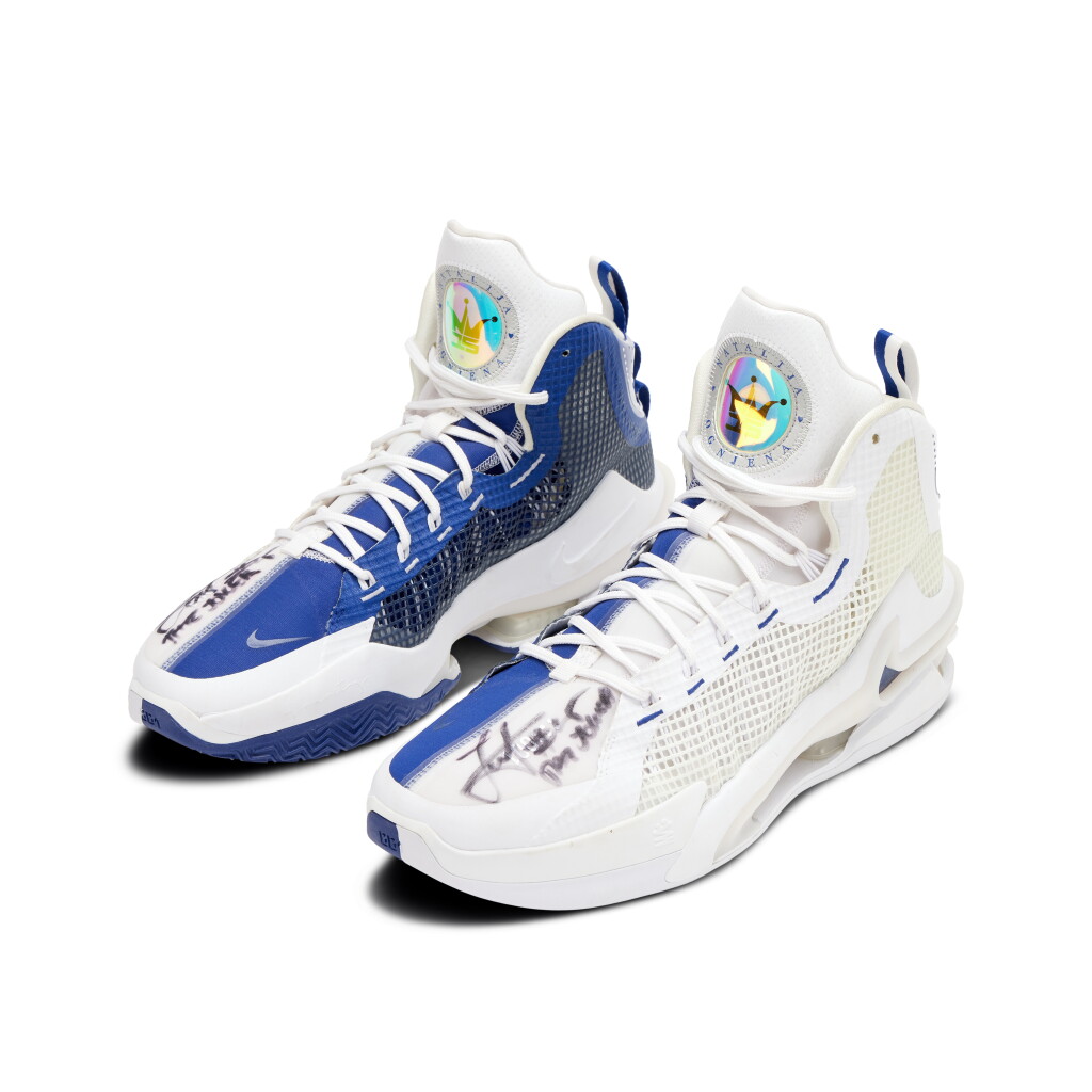 View full screen - View 1 of Lot 155. Nikola Jokic Signed Nike Air Zoom G.T. Jump Player Exclusive Sneakers | Size 15.