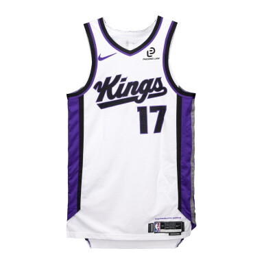 View full screen - View 1 of Lot 90. Dennis Schröder Sacramento Kings 2025-2026 NBA Tip-Off Game Worn Association Edition Jersey | Kings Debut.