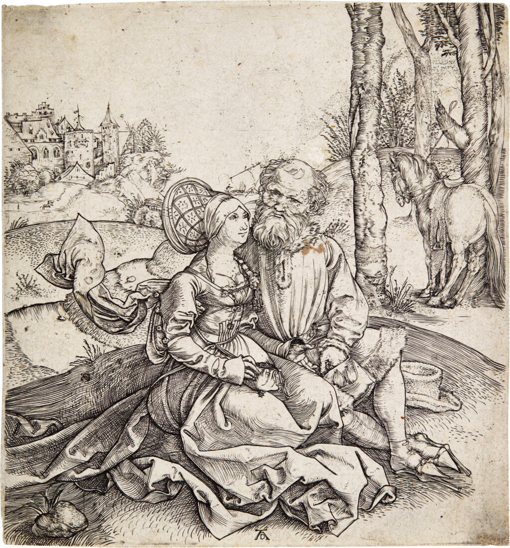 View full screen - View 1 of Lot 30. The Ill-assorted Couple (B. 93; M., Holl. 77).