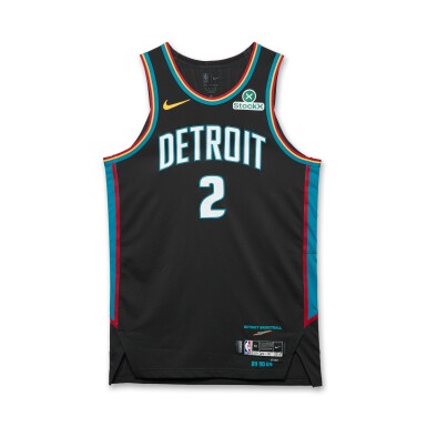 View full screen - View 1 of Lot 6. Cade Cunningham Detroit Pistons 2025-2026 Game Worn City Edition Jersey .