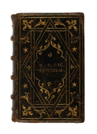 View full screen - View 1 of Lot 72. Cicero, Epistolae familiares, Paris, 1540, Parisian black morocco gilt by the Salel Binder.