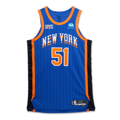 View full screen - View 1 of Lot 59. Ryan Arcidiacono New York Knicks 2023-2024 In-Season Tournament Game Worn City Edition Jersey .