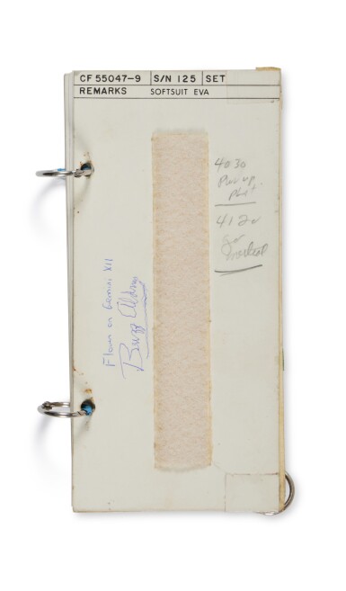 View full screen - View 1 of Lot 2. FLOWN Gemini XII Softsuit EVA Checklist.