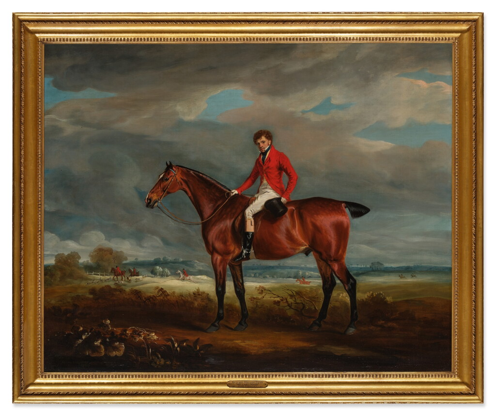 View full screen - View 1 of Lot 53. The Honorable Richard Curzon On a Bay Hunter.
