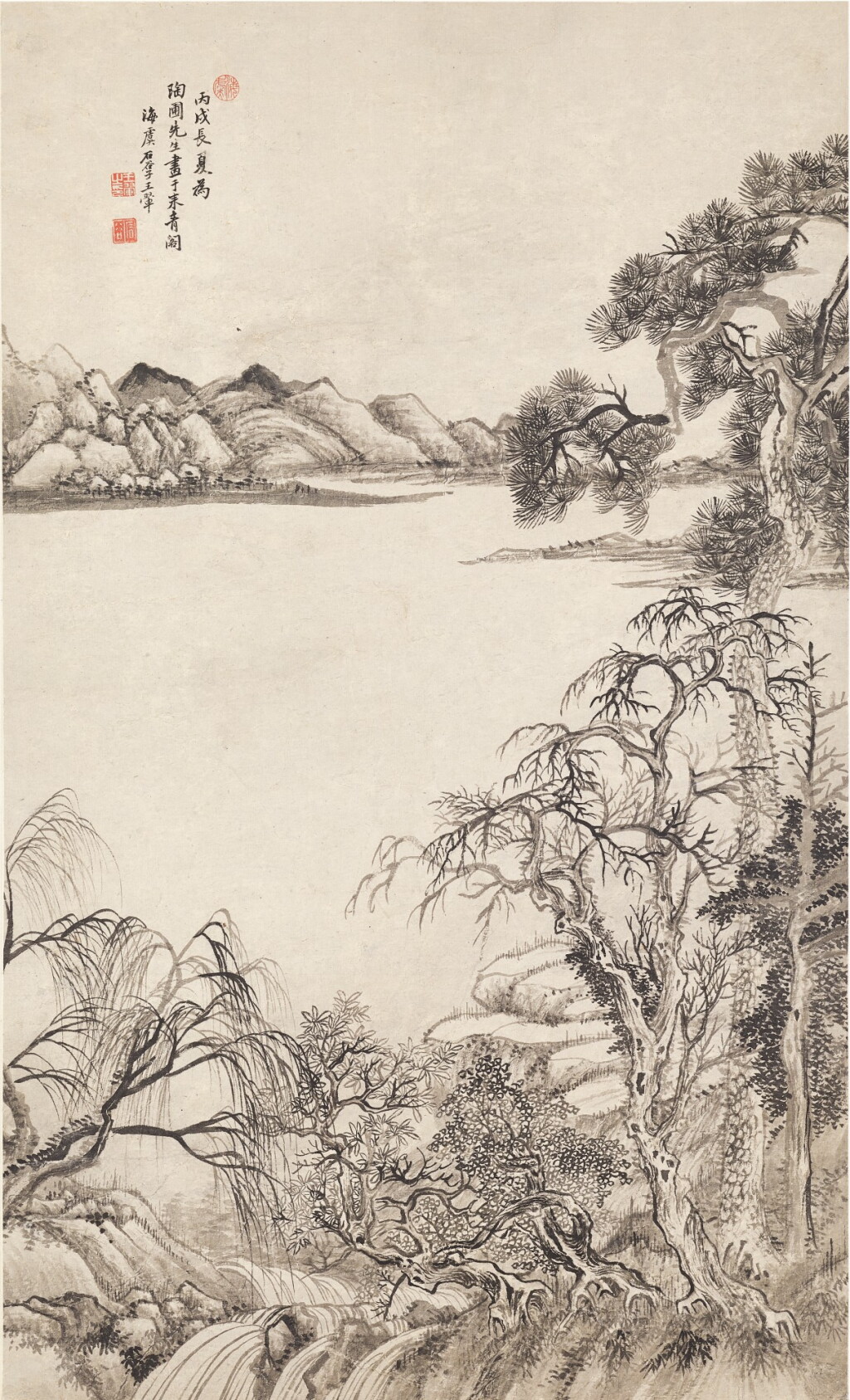 View full screen - View 1 of Lot 3079. Wang Hui 1632 - 1717 王翬 1632-1717 | Landscape 山水.