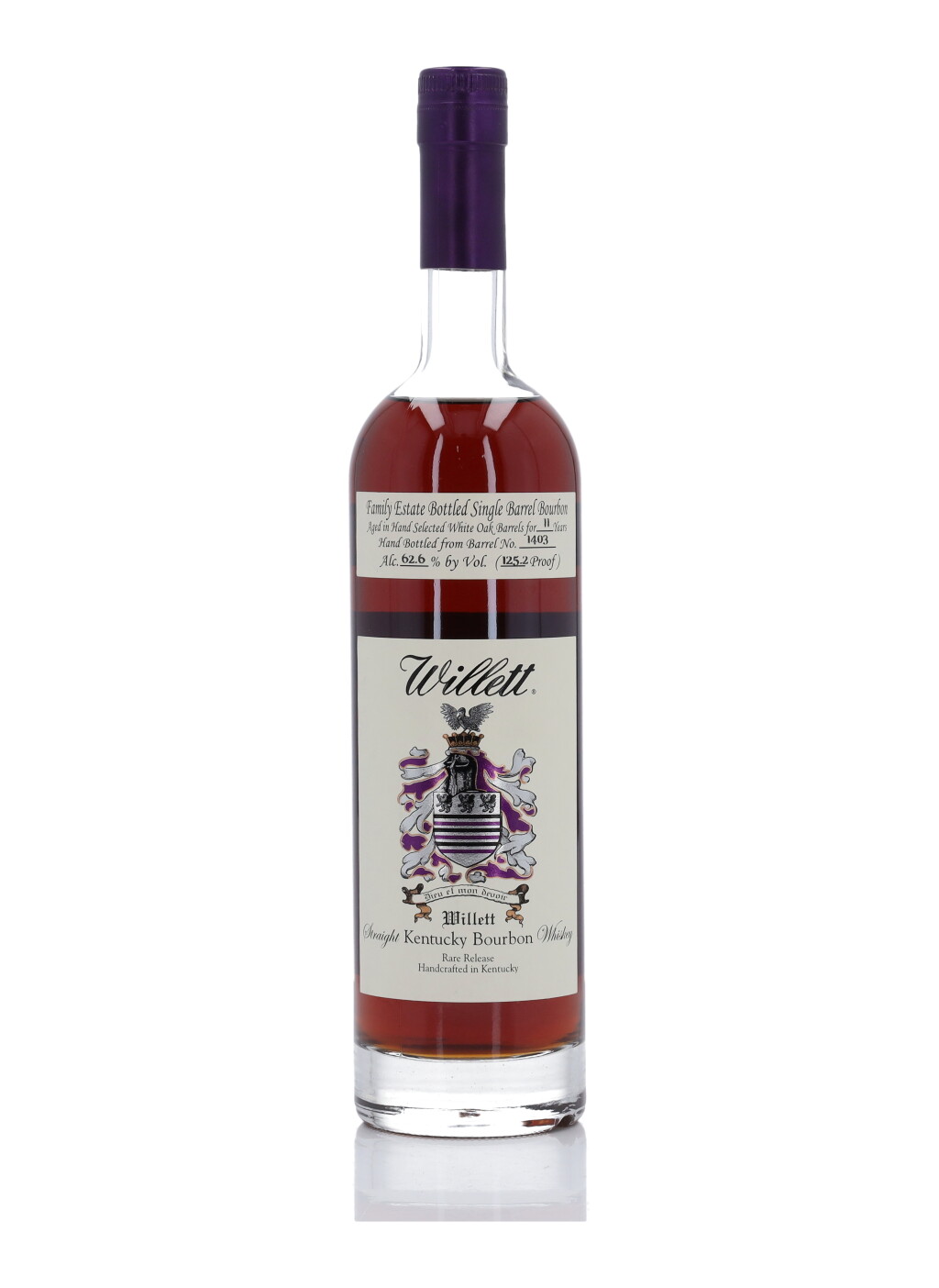 View full screen - View 1 of Lot 519. Willett Family Estate Single Barrel Bourbon #1403 "French Toast" 11 Year Old 125.2 Proof NV (1 Bottle 70cl).