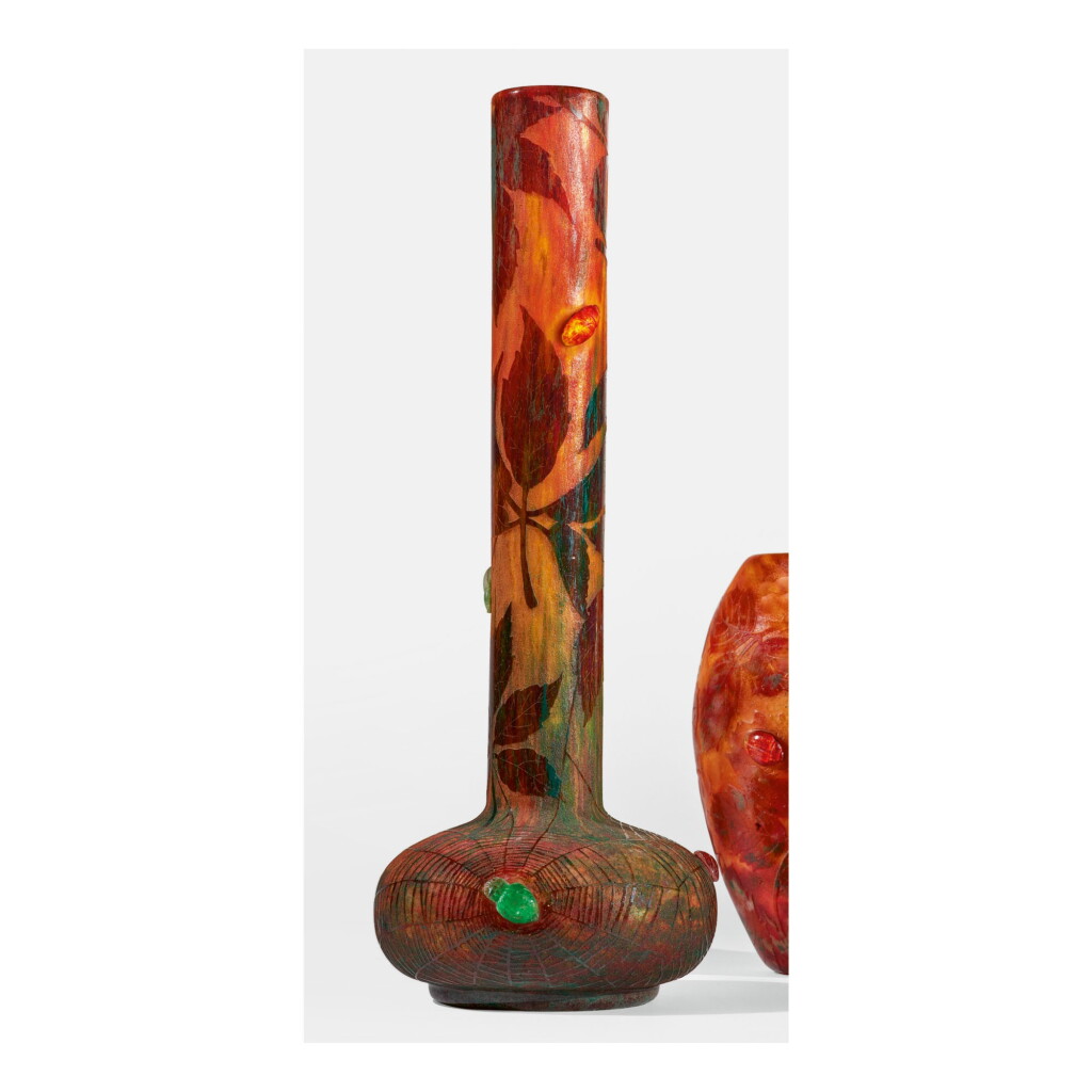 View full screen - View 1 of Lot 99. DAUM | "TOILE D'ARAIGNÉE" VASE.