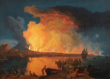 View full screen - View 1 of Lot 33. The eruption of Mount Vesuvius, 15 June 1794.