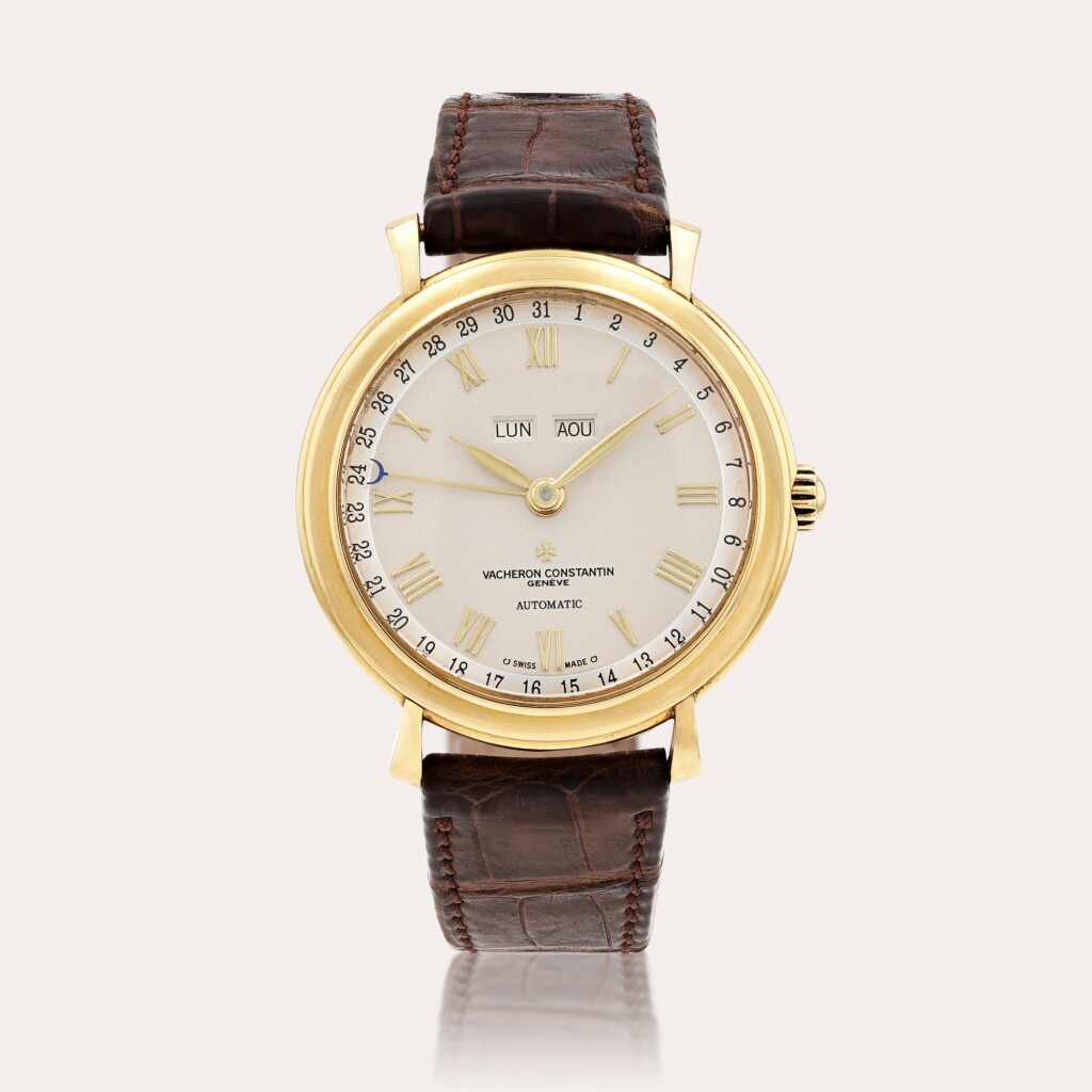 全萤幕检视 - 查看442Reference 47051 'Les Historiques' Montre bracelet en or jaune avec triple calendrier | Yellow gold wristwatch with triple calendar Vers 2000 | Circa 2000的1