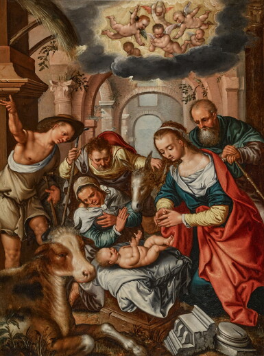 View full screen - View 1 of Lot 8. The Adoration of the Shepherds.