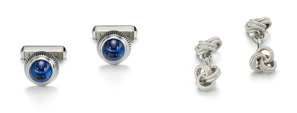 View full screen - View 1 of Lot 9110. PAIR OF GOLD CUFFLINKS, BUCCELLATI; AND PAIR OF CUFFLINKS, CARTIER | K金袖扣一對, 布切拉蒂(Buccellati ); 及 袖扣一對, 卡地亞(Cartier).