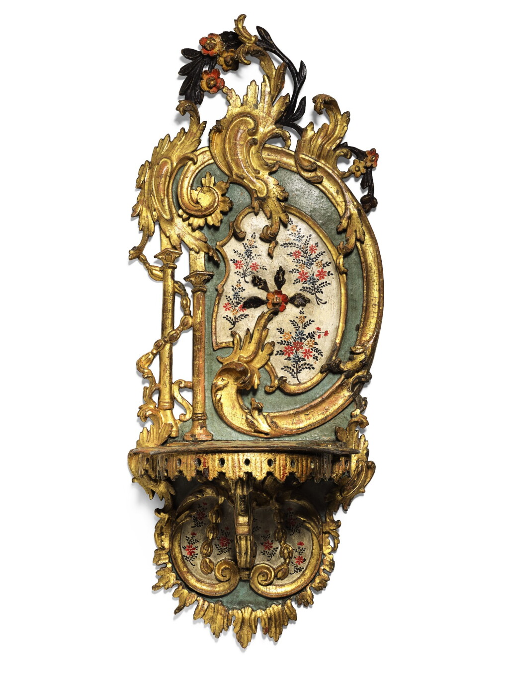 View full screen - View 1 of Lot 171. AN OTTOMAN POLYCHROME WOOD TURBAN STAND (KAVUKLUK), TURKEY, EDIRNE, 18TH CENTURY.