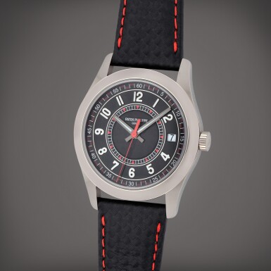 View full screen - View 1 of Lot 5. Reference 6007G-010 | A white gold wristwatch with date | Circa 2023.