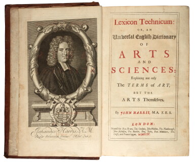 View full screen - View 1 of Lot 53. HARRIS | Lexicon Technicum, 1704.