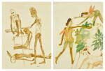 Studies of Inayat Khan; Angels with Red Wings